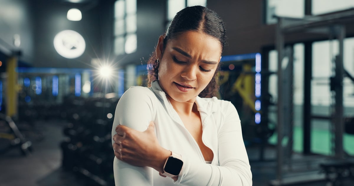 An athlete in training dealing with muscle tension and soreness